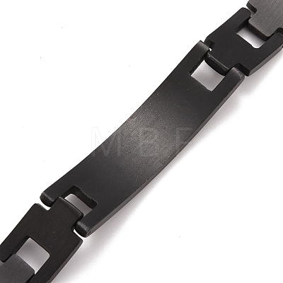Rectangle with Holy Bible Link Bracelet BJEW-G649-05B-1