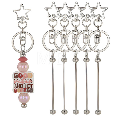 10Pcs Alloy Keychain Clasps KEYC-SC0001-79A-1