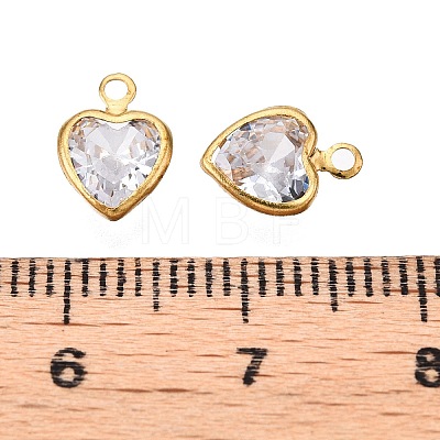 Cubic Zirconia Charms GLAA-T023-11F-1