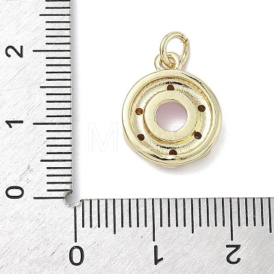 Brass Micro Pave Cubic Zirconia Pendants KK-K368-16G-01-1
