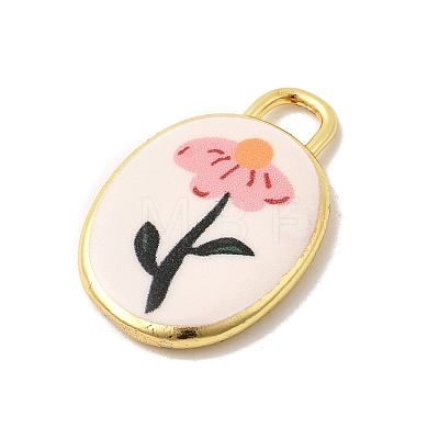 Printed Brass Pendants KK-K274-07G-1