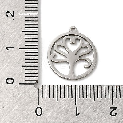 Non-Tarnish 201 Stainless Steel Pendants STAS-E206-03P-04-1