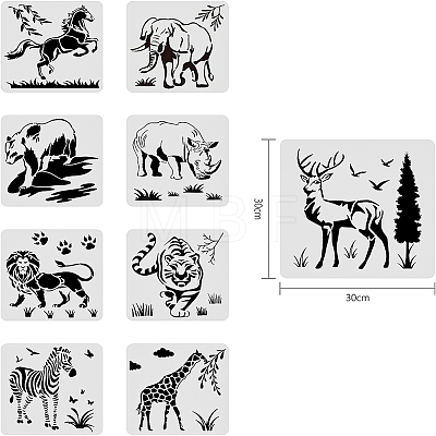 Large Plastic Reusable Drawing Painting Stencils Templates DIY-WH0172-022I-1