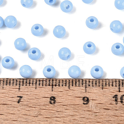 Opaque Acrylic Beads SACR-A006-06B-1