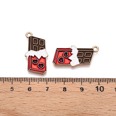 Valentine's Day Theme Alloy Enamel Pendants X-ENAM-T020-50B-01-1