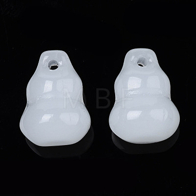 Imitation Jade Glass Pendants GLAA-S054-18B-1