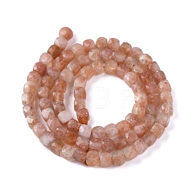 Natural Sunstone Beads Strands G-L537-016B-1