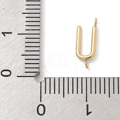 304 Stainless Steel Letter Connector Charms STAS-M108-01G-21-1