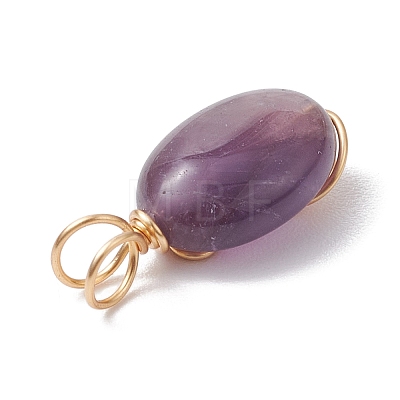 Gemstone Pendants PALLOY-JF03073-1
