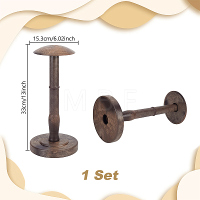 Plastic & Alloy Dome Shaped Stem Hat Rack AJEW-WH0871-03A-1