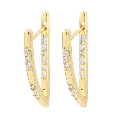 Brass Hoop Earrings EJEW-D348-02G-1
