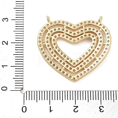 Brass Micro Pave Cubic Zirconia Pendants KK-P280-01G-1