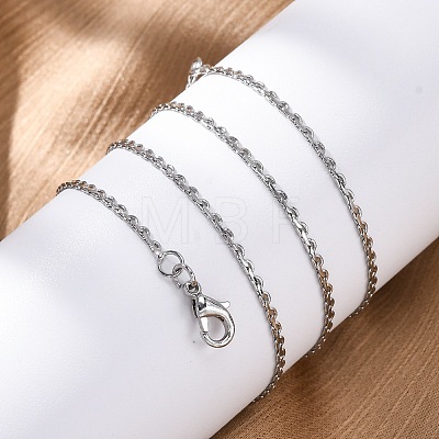 Brass Link Chain Necklaces for Women NJEW-D302-13P-1