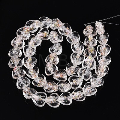 Handmade Foil Glass Beads FOIL-N029-09A-1