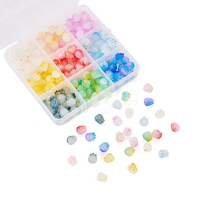 180Pcs 9 Colors Opaque Acrylic Beads OACR-TA0004-80-1