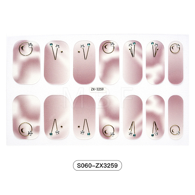 Full Cover Nombre Nail Stickers MRMJ-S060-ZX3259-1