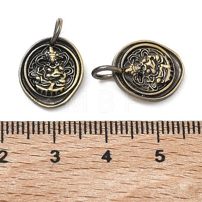 Brass Pendants KK-D224-09AB-1