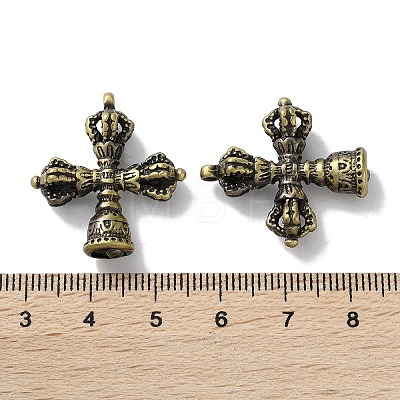 Tibetan Style Brass Pendants KK-M284-27C-AB-1