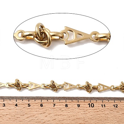 304 Stainless Steel Triangle Link Chains CHS-Z007-04G-1