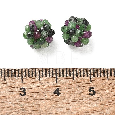 Natural Ruby in Zoisite Woven Beads GG-CBA2E9C-F11-01-1
