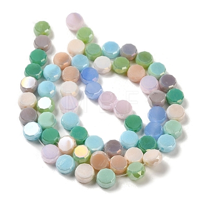 Electroplate Glass Beads Strands GLAA-Q098-B01-02-1