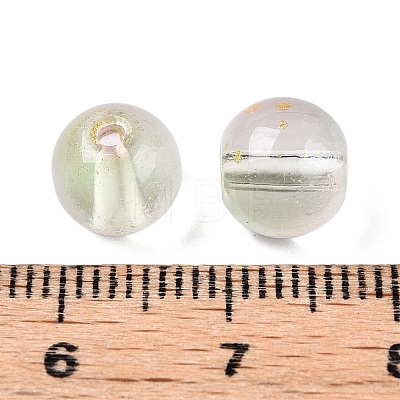 Frosted Baking Painted Glass Beads DGLA-N005-8mm-02-1