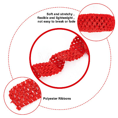 Gorgecraft Polyester Elastic Ribbon EW-GF0001-01B-1