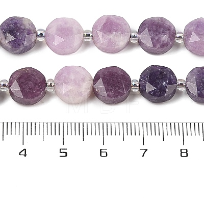 Natural Lilac Jade/Lepidolite Beads Strands G-N342-76A-1