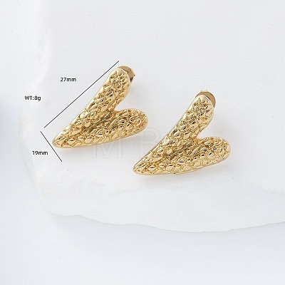 Valentine's Day 304 Stainless Steel Stud Earrings LS-DC4615-1