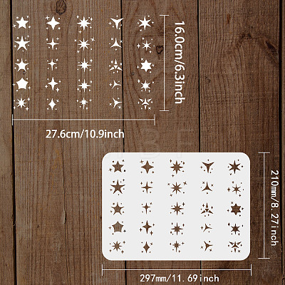 Large Plastic Reusable Drawing Painting Stencils Templates DIY-WH0202-451-1