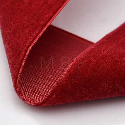 Polyester Velvet Ribbon for Gift Packing and Festival Decoration SRIB-M001-7mm-260-1