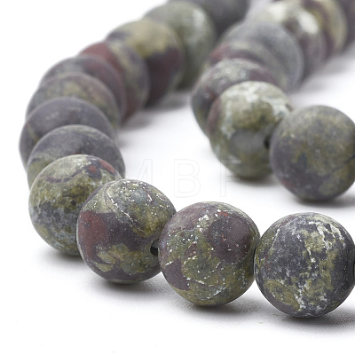 Natural Dragon Blood Stone Beads Strands G-T106-144-1