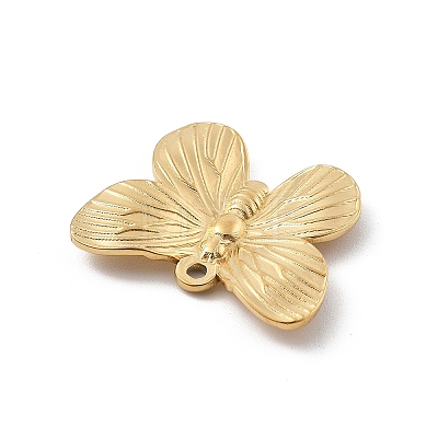 304 Stainless Steel Rhinestone Pendants STAS-D300-01G-09-1