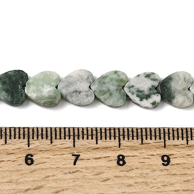 Natural Green Spot Jasper  Beads Strands G-M403-A22-03-1