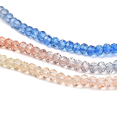 Transparent Painted Glass Beads Strands LS-DGLA-A034-T1mm-A02-1
