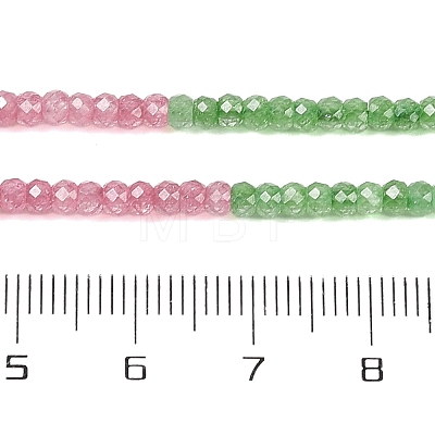 Transparent Gradient Color Cubic Zirconia Strand ZIRC-NH0002-01H-1