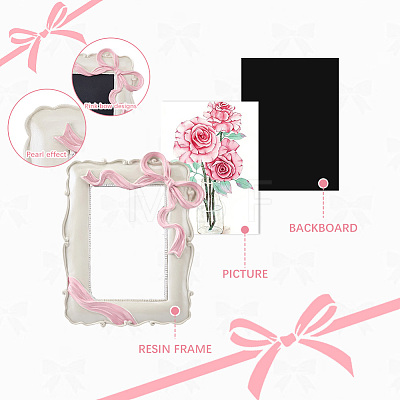 Resin Photo Frame Stands AJEW-WH20195-03-1