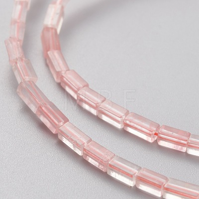 Cherry Quartz Glass Beads Strands G-C301-10-1