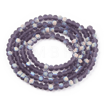 Imitation Jade Glass Beads Strands EGLA-A034-T2mm-MB15-1