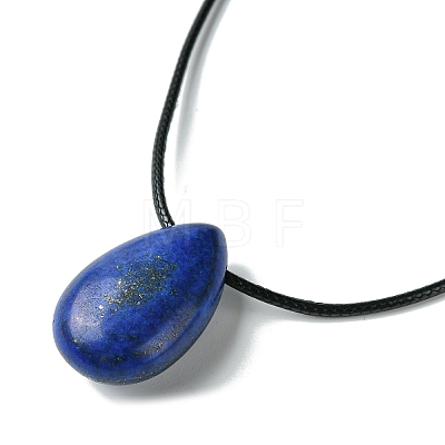Natural & Synthetic Gemstone Pendant Necklaces NJEW-C046-02-1