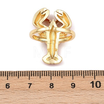 Brass Enamel Adjustable Cuff Rings RJEW-C145-02A-G-1