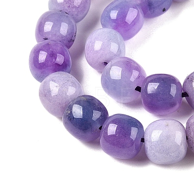 Dyed Natural White Jade Beads Strands G-T138-D17-1