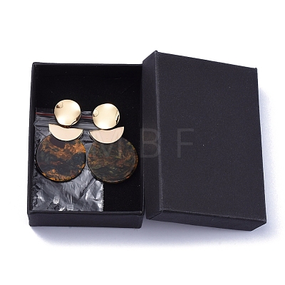 Cellulose Acetate(Resin) Dangle Stud Earrings EJEW-JE04075-05-1