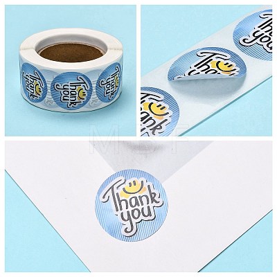 1 Inch Thank You Stickers LS-DIY-G025-J06-1