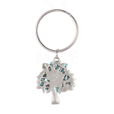 Chip Synthetic Turquoise Keychain KEYC-JKC00219-02-1