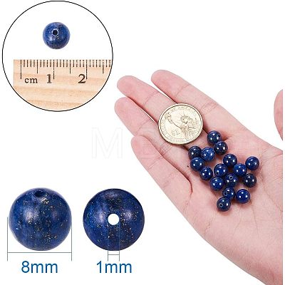 Natural Lapis Lazuli Beads G-NB0001-03-1