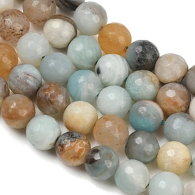 Natural Flower Amazonite Beads G-H1430-1-1