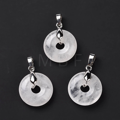 Natural Quartz Crystal Pendants G-E059-01P-06-1