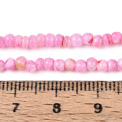 Natural Freshwater Shell Dyed Beads Strands SHEL-T020-29B-07-1