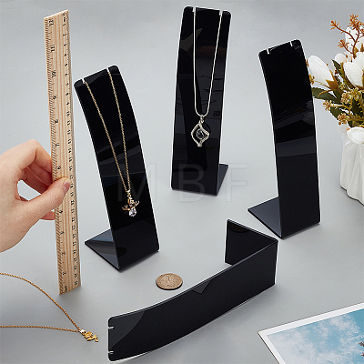 Acrylic Necklace Display Stands NDIS-WH0003-015B-1